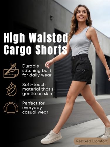 Image of GRECIILOOKS Women's Casual Knee Length Shorts,Casual Relaxed Fit Summer Shorts for Women & Girls | Comfortable Everyday Wear | Available in Plus Sizes