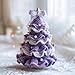 DIY Crochet Christmas Tree Kit - Handmade Holiday Decoration Set, Tree Bow Pearl Embellishment, Christmas Party Crochet Decorations,Starter kit Include All Tools Needed for Beginner (Burgundy)