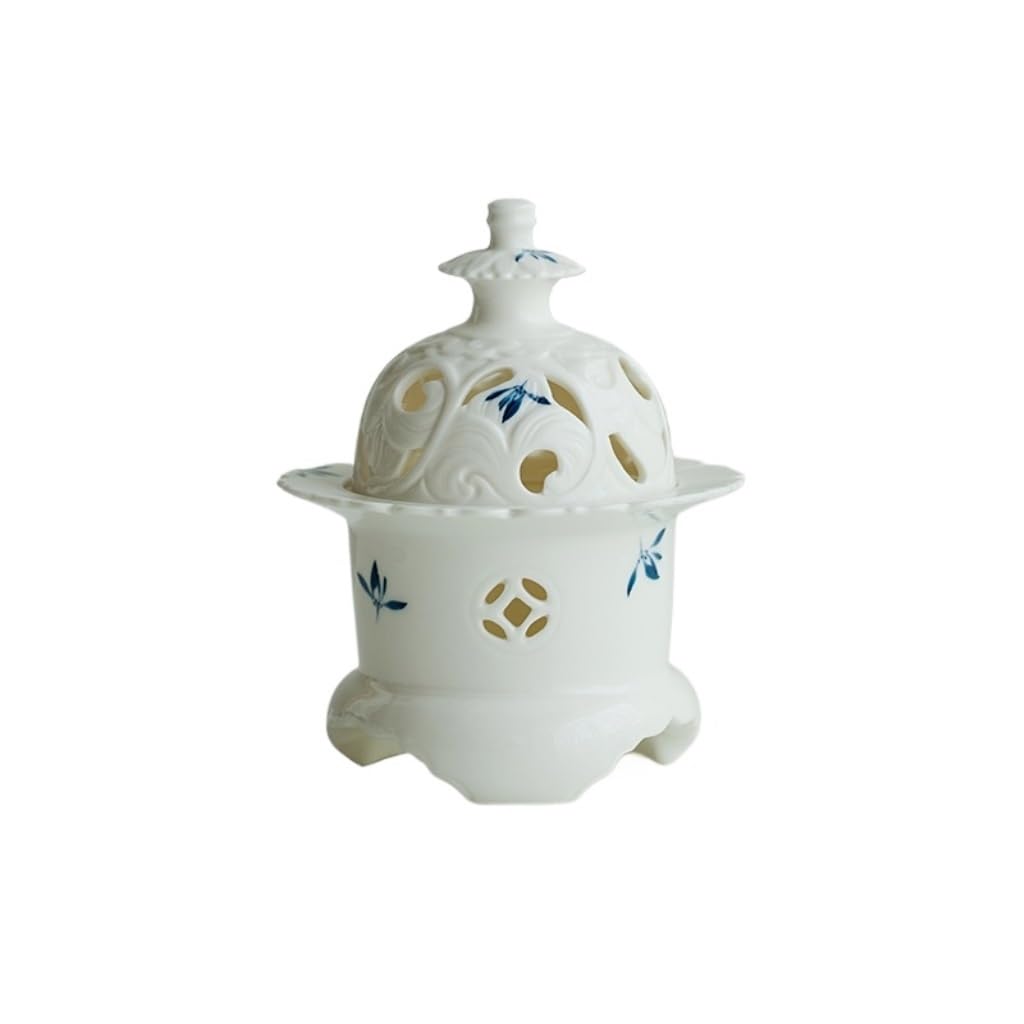 Incense Holder Base Ceramic Aromatherapy Burner Orchid Zen Lotus Small Incense Home Desktop Ornament