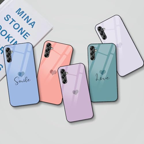 Image of COLORflow Back Cover Compatible with Samsung Galaxy A14 5G / 4G | Pastel Hearts Color Customized | Shockproof TPU Bumper with Camera Protection Back Cover Compatible with Samsung Galaxy A14 5G / 4G