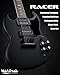 WestCreek RACER Solid Body Electric Guitar, Double Cut guitar, Rounded End Frets, Bone nut, Rosewood Fingerboard, Mahogany Body (Matte Black)