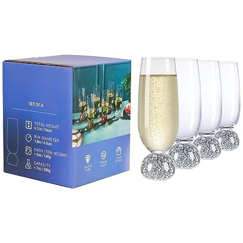 Soetai Lead-Free Crystal Champagne Flutes Set Cover