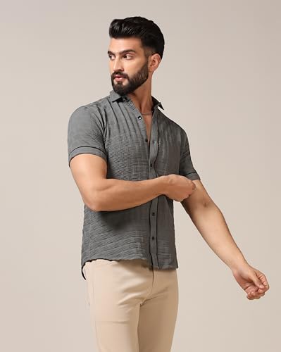 Image of TOPLOT Men's Regular Fit Casual Shirt