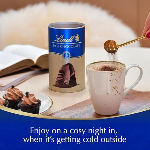 Image of Lindt Swiss Hot Chocolate Milk Powder Mix, 300g, Rich Creamy Hot Beverage Mix in Signature Blue Tin (Product Of Switzerland)