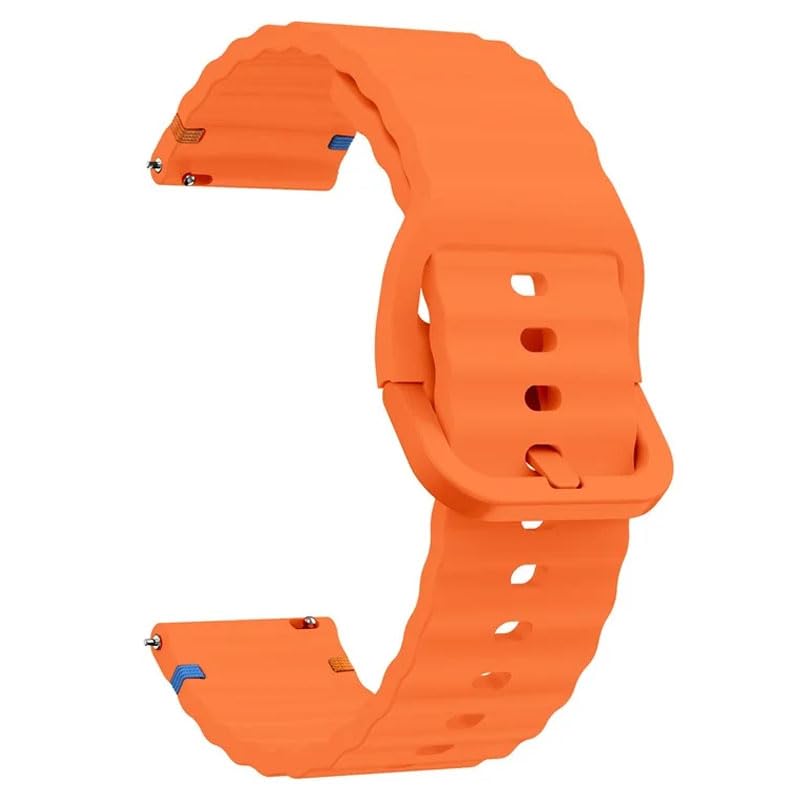 AONES 22mm Watch Strap Silicone Belt Compatible for Reebok Activefit 1.0 Smartwatch Classy Color Hook Band AONES 22mm Watch Strap Silicone Belt Compatible for Reebok Activefit 1.0 Smartwatch Classy Color Hook Band