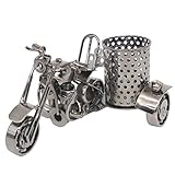 GUOZI Creative Pen Pencil Holder, Metal Motorcycle Model Pencil Organizer, Handmade Art Crafts...