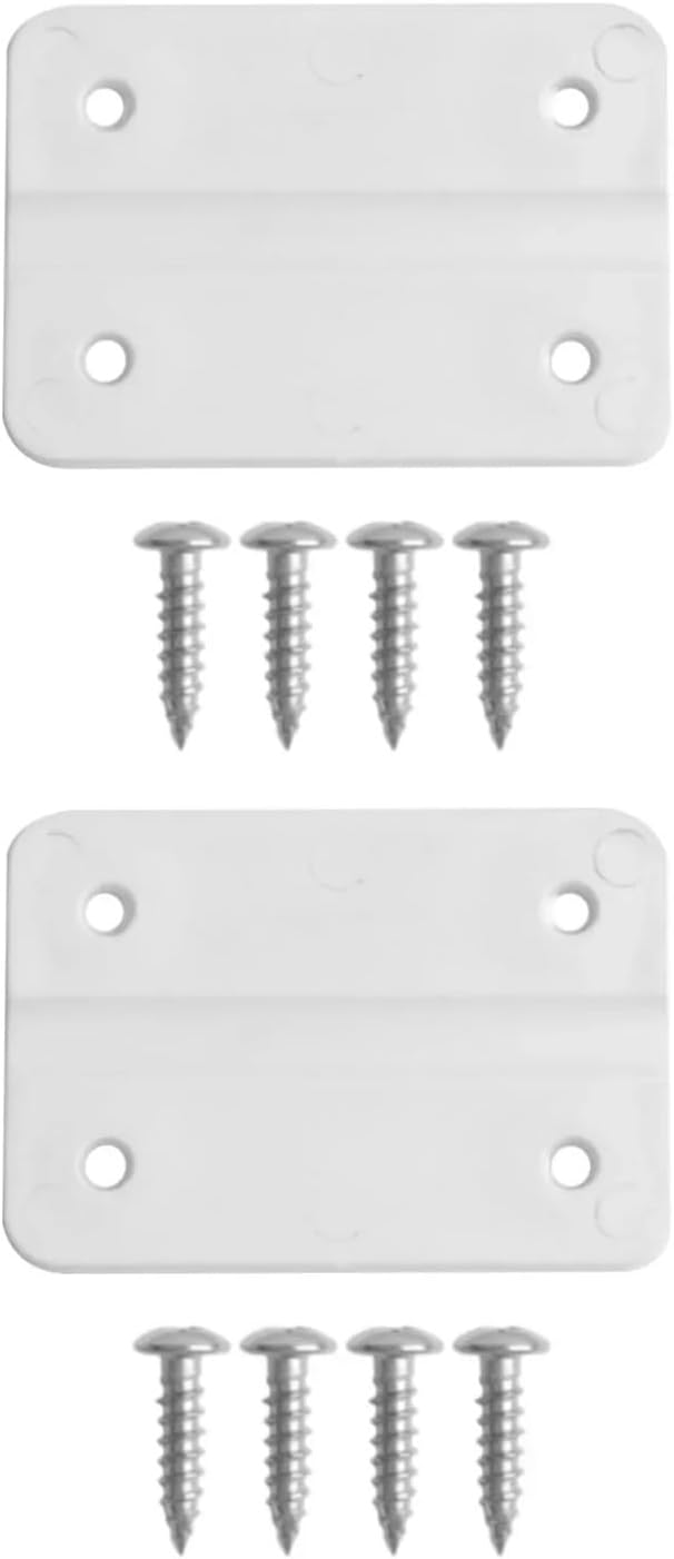 Door Hinges 10pcs Replacement Hinges for Igloo Cooler Box White Plastic with Screws Kit Wooden Box Gifts for Closet Cabinet Door