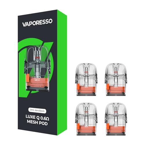 �yMTL�����zFor Vaporesso LU-XE Q MESH Pod �J�[�g���b�W 0.6��/0.8���i3.0ml�j1���i4����j�x�|���b�\ LU-XE Q3�����p�|�b�h ���b�V���|�b�h �d�q�^�o�R VAPE LU-XE Q/LU-XE QS/Q2