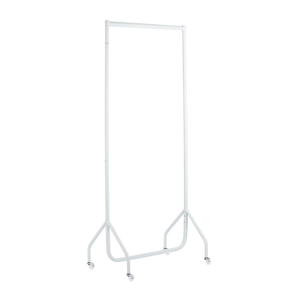 Shopfitting Warehouse Extra Height Heavy Duty Clothes Rail Garment Rack Steel White 3ft wide