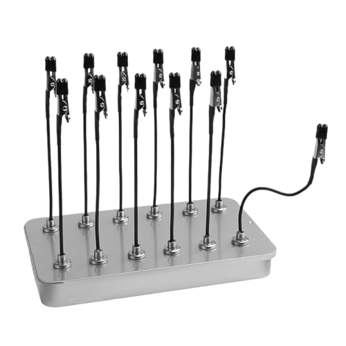 Sarini Pince à Peinture en métal avec Base magnétique Pince Crocodile adaptée à la pulvérisation à l'aérographe et à la Peinture au Pistolet pour modèles Support de Base de Support