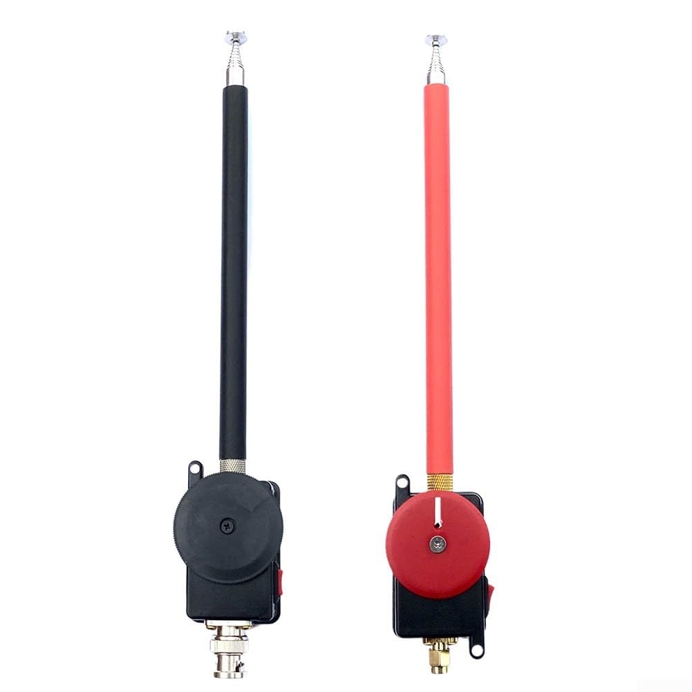 GAWANT Antenna HF portatile 5-30 MHz ad onde corte per radio FT8 CW QRP da 1,4 m, frusta telescopica con BNC per connettore SMA, uso esterno (BNC)