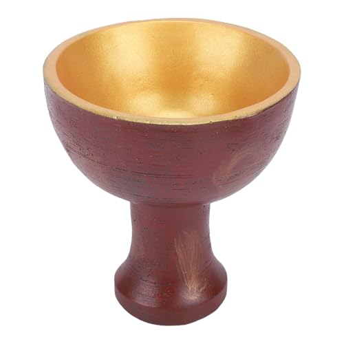 Pssopp Copa de Vino Decorativa, Forma única Suavidad Exterior Material de Resina Anti Caída Copa de Cáliz Vintage Multifuncional para Suministros de Decoración de Fiestas de Bar