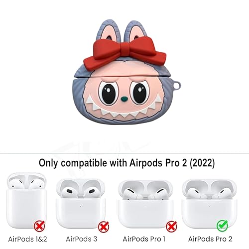 Image of YODI Case Cover for Airpods Pro|Pro 2|Airpods Pro 3|Airpods 4 Pouch, Silicone Cases with Cleaner Kit 360 Drop Protection,Shock-Resistant ((REDBOW Blue Doll), Airpods Pro /Pro 2)