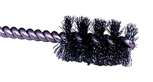 Weiler 21076 3/4" Power Tube Brush, .006" Steel Wire Fill, 1" Brush Length, Made in the USA #1