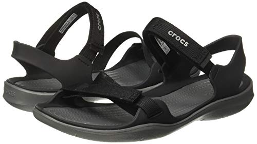 Image of crocs Women's Black Fashion Sandals-4 UK (W6) (204804-001)