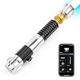 Saberforms Pixel Version Dueling Lightsaber, Motion Control Smooth Swing 27 Sound Fonts with Infinite Color Changing, Premium Metal Handle Light Saber for Adults and Kids Gift