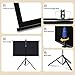 Projector Screen With Stand, 60-Inch 72-Inch Floor Standing Portable Fold-Out Rollup Matte for Projection, Includes Tripod, for Home Theater Office, Portable Home Theater Movie Screen(60