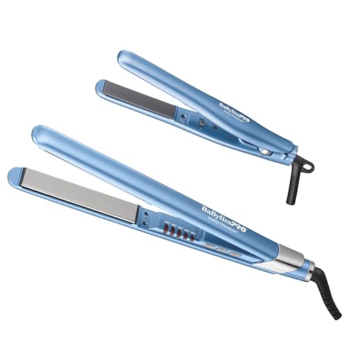 BaBylissPRO Nano Titanium Limited Edition 3/4 & 1 Ultra Sleek Flat Iron Prepack