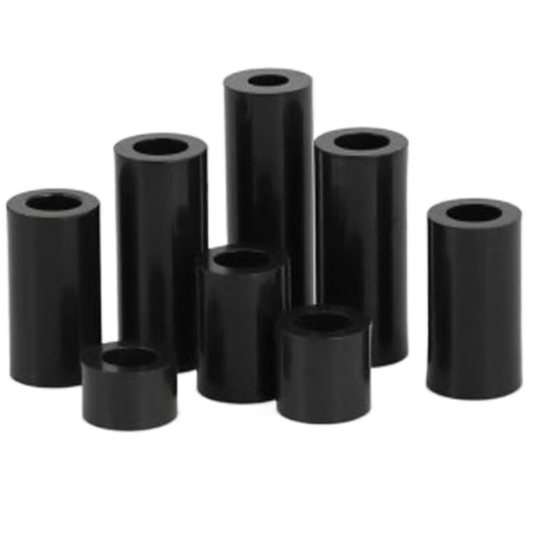 50 Pcs M3 M4 M5 M6 Blanc Nylon ABS Non Fileté Entretoise Ronde Creuse Entretoise Rondelle ID 3mm4mm 5mm PCB Conseil Vis Boulon(M3X2 50PCS