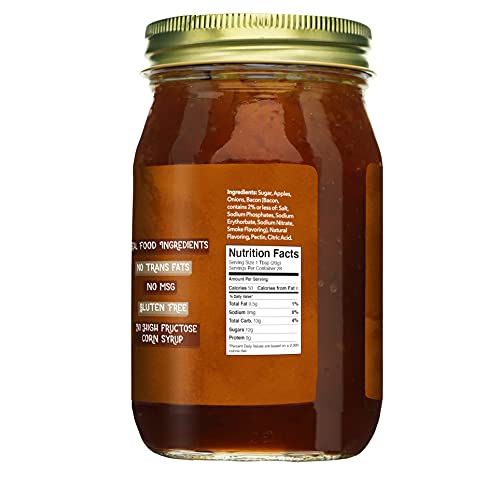 Green Jay Gourmet Bacon Jam - Classic Spread for Burgers, Sandwiches, Toast, Charcuterie - Sweet & Savory Flavoring for Meat Cuts, Poultry, Dressing - Zero Trans Fat, No MSG, Gluten-Free - 20 Ounces