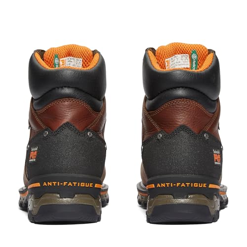 Timberland PRO Men's Boondock 6 Inch Composite Safety Toe Insulated Waterproof Industrial Work Boot, Brown-2024 New, 15