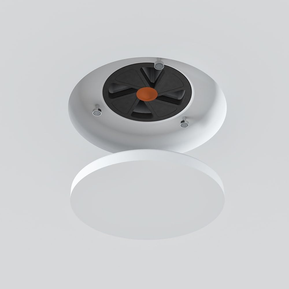 RONDO-125 - Válvula de Aire sin Marco, Rejilla Ventilacion Redonda 125 mm, Difusor de Aire Acondicionado Gorra