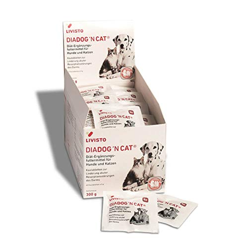 curasal DiaDog’NCat 60 x 5g Kautabletten für Hunde und Katzen bei Durchfall von Livisto - das Original
