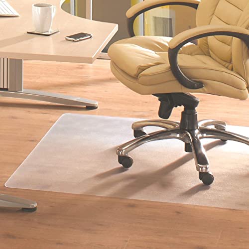 Enlly Chair Mat For Carpet 24” X 48” 32” X 48” 40” X 48” 60” X 48” Desk Chair Mat For Home Office Hardwood Floor, Non-Slip Office Chair Mat For Home, Easy Glide, Clear (Size : 26” X 48”) #TOP6