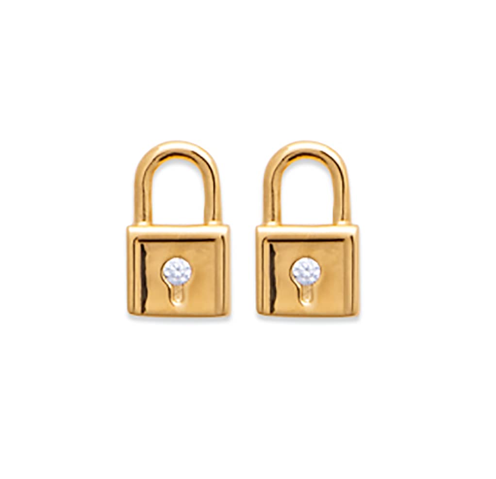 Breloques pour créoles en plaqué or et oxydes de zirconium de haute brillance