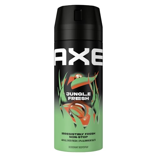 Axe Bodyspray Jungle Fresh Deo ohne Aluminiumsalze sorgt 48 Stunden lang für effektiven Schutz vor Körpergeruch 150 ml