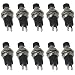 ZCZQC 10pcs Momentary Push Button Switch Black Normally Open NO Mini Momentary Self-resetting Push Button Switch