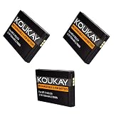 Lieferumfang: 3x Koukay Ersatzakku Akku kompatibel zu AVM FRITZ!Fon MT-F mit 750mAh 3,7V Li-ion
