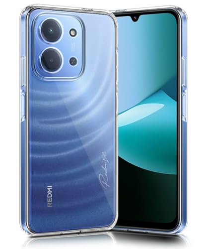 Image of WOW IMAGINE Transparent Back Cover Case for Mi Redmi 15C 5G | Poco C85 5G 2025 | Raised Bumps for Full Device & Camera Protection Shockproof TPU Silicone Back Case Mobile Cover - Transparent
