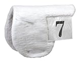 Equiroyal Fleece Number English Pad. Saddle pad. Removable Plastic Number Sleeve