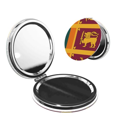 YXLymxDAMAI Sri Lanka Flag Compact Pocket Mirror