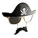 Costume Sunglasses Pirate Sun-Staches Party Favors UV400