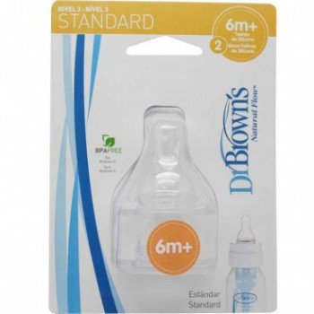 DR BROWNS TETINA +6 MESES STANDAR N3 2U