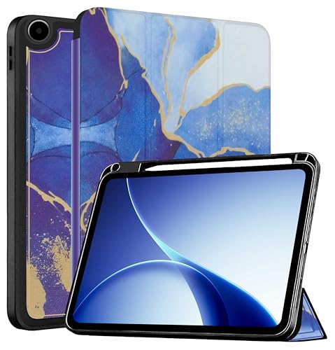 Image of ProElite Cover for Oppo Pad 5 12.1 inch Case, Soft Flexible Flip Case Cover for Oppo Pad 5 12.1 inch Case with Pen Holder [Auto Sleep Wake Feature] [Recoil Series] - Ocean Blue