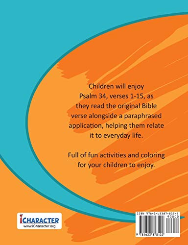 Psalm 34 Coloring and Activity Book: God is Good (Bible Chapters for Kids)