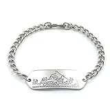MakeMeThis Dolphins Child ID Bracelet IDB-03 - Stainless Steel - Non Allergenic