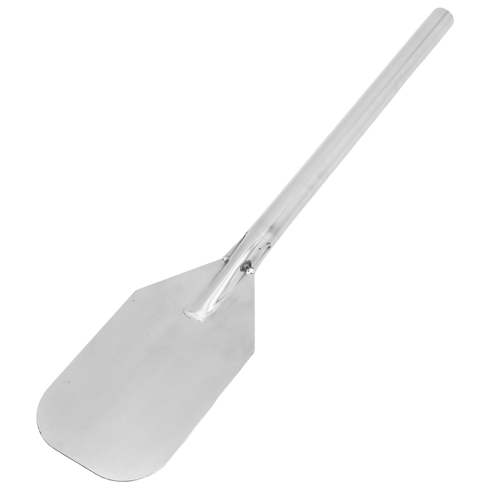Paleta Mezcladora Color Plata de 24 Pulgadas de Acero Inoxidable Mango Ergonómico Largo para Preparación de Alimentos y Cocción en Grandes Cantidades