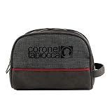 Medidas: 19x21x12 cm Coronel Tapiocca Red, Bolsa de Viaje Neceser Hombre, 19x21x12 cm, Negro 001