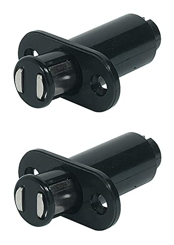 cyclingcolors 2X Magnetic Catch Black Strong Door Magnetic Catch Cabinet Door Closer