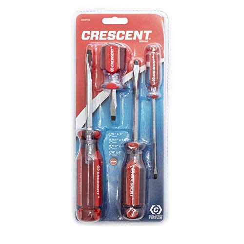 Tournevis à fente Crescent Cs4pcs 4 pièces à embouts haute précision - 3