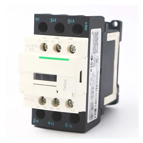 Contacteur LC1D38ED 38A avec bobine 48V CC à haute endurance mécanique pour moteur