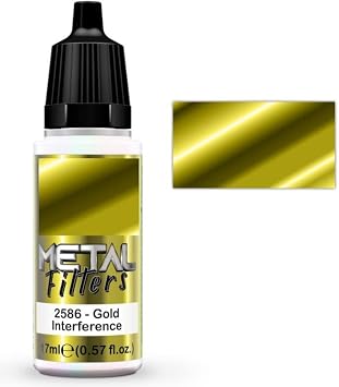 Metal Filter Interference Paints Hobby Metallic Model Paints 17ml Gold