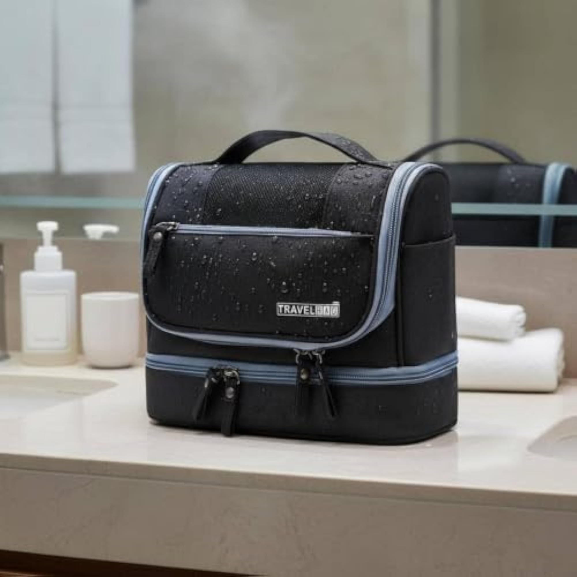 Waterproof Travel Wash Bag, Large Capacity Makeup Bag