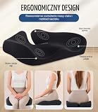Ortopedyczna poduszka do siedzenia do krzesła biurowego, ergonomiczna poduszka do siedzenia do biura i fotela samochodowego, na wózek inwalidzki, pierścień do siedzenia, odciążenie kości ogonowej