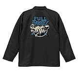 FULL THROTTLE MOTOCROSS コーチジャケット ボア付き フルスロットル モトクロス バイカー チョッパー バイク アメ車 アメカジ 冬物 防寒 中綿入 作業着 ワークジャケット (JP, アルファベット, XL, ブラック)