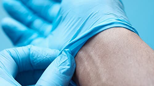 Empire - Blue Nitrile Exam Gloves - Premium Grade - Non-Sterile - Powder Free - Single Use, Disposable - Latex Free - For Lab, Food Service, Home, & More - Medium - 1000 Count Case #TOP4